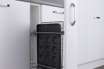 Base unit pullout storage